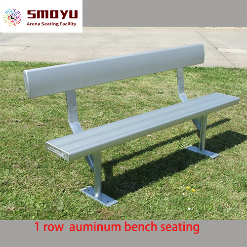 1 row bench with backrest 
