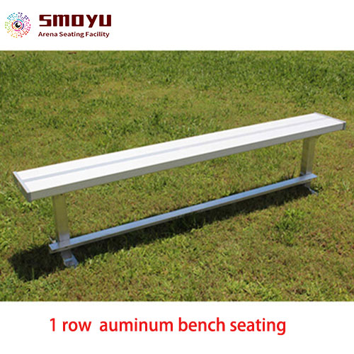 1 row stadium bench aluminum material