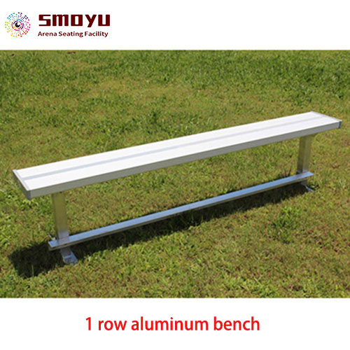 1 row aluminum bench seating