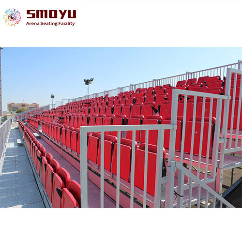 Bleachers <a href=https://www.arena-seating.com/High-Back-rest-plastic-HDPE-material-stadium-seat-p.html target='_blank'>stadium seat</a>ing