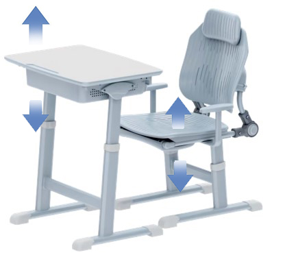 student desk height adjustable