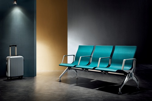 PU803L Mid-Back Row Chair with 28mm PU Molding and Magnesium Arms