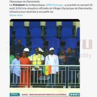 President of Dakar senegal visit project finished installation