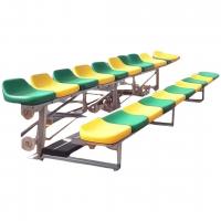 2 Row Stadium Bleachers With Backless Seat