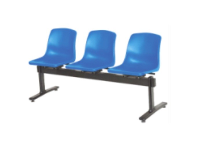 Ergonomic Plastic Airport Waiting Room Seating - Durable Public Area Bench (2-5 Seater)