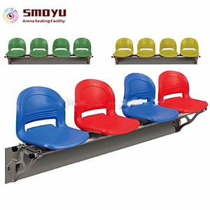 ZK04 Mid Backrest plastic Grandstand stadium seats with backs